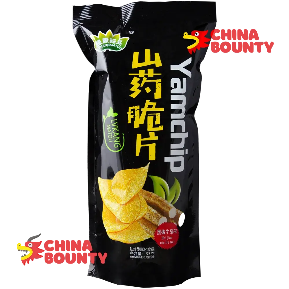 Чипсы Yamchip со вкусом стейка и чёрного перца